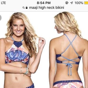 maaji high neck bikini top
